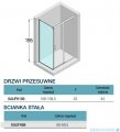 Novellini Kali PH+FH kabina 110x70 profile czarne KALIPH106-1H/KALIFH68-1H