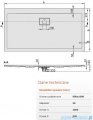 Sanplast Space Line brodzik prostokątny 160x90x3cm+syfon 615-110-0140-01-000