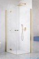 Radaway Nes Brushed Gold KDD B / KDD I kabina 100x100cm lewa szczotkowane złoto przejrzyste 10024100-99-01L/10015100-99-01R