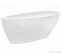 Besco Goya 160x70cm wanna wolnostojąca konglomeratowa MATOWA + syfon klik-klak chrom #WMMB-160G