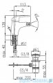 KFA ALBIT Bateria bidetowa stojąca 4607-015-00