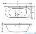 Riho Carolina wanna prostokątna 170x80cm z hydromasażem Air prawa B055004005