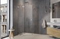 Radaway Essenza Ptj Brushed Nickel kabina pięciokątna 80x90cm lewa szczotkowany nikiel 1385010-91-01L/1385052-01-01