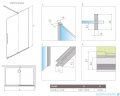 Radaway Furo Black Walk-in kabina 100x200cm prawa szkło przejrzyste 10106538-54-01R/10110494-01-01