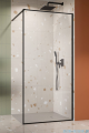 Radaway Modo F II Black kabina Walk-in 60x201cm Czarna szkło przejrzyste 10409064-54-01