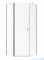Radaway Nes Brushed Nickel Ptj kabina pięciokątna 100x80cm lewa szczotkowany nikiel 10052000-91-01L/10052200-91-01