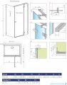 Radaway Essenza Pro White Kdj kabina 90x75cm prawa szkło przejrzyste 10097090-04-01R/10098075-01-01