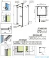 Radaway Euphoria KDJ+S Kabina przyścienna 80x80x80 lewa szkło przejrzyste 383512-01L/383221-01L/383051-01/383031-01