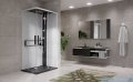 Novellini Glax 2 2.0 kabina z hydromasażem 100x80 prawa czarna G22A108DT1-1HU