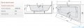 Sanplast Luxo WTP/LUXO wanna trapezowata 135x175 cm bez obudowy prawa + stelaż 610-370-0460-01-000