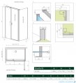 Radaway Nes Black Kds II kabina 100x80cm lewa czarny mat/szkło przejrzyste 10033100-54-01L/10040080-54-01