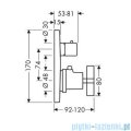 Hansgrohe Axor Citterio Bateria termostatyczna podtynkowa z zaworem odcinającym 39705000