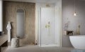 Radaway Essenza Kdj Gold kabina 80x120cm prawa szkło przejrzyste 1385043-09-01R/1384054-01-01