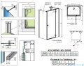 Radaway Essenza Gold Kdj+S kabina 70x120x70cm prawa złoty połysk szkło przejrzyste 1384048-01-01/1385024-09-01R/1384048-01-01