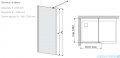 Sanplast Space Wall P/SPACEWALL-XL kabina walk-in 120x228 cm czarny matowy 600-320-3160-59-401