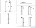 Kohlman Dexame zestaw prysznicowy chrom QW220DSP3