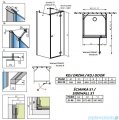 Radaway Fuenta New Kdj+S kabina 90x90x90cm prawa szkło przejrzyste + brodzik Doros C + syfon