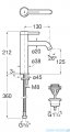 Roca Ona bateria umywalkowa sztorcowa medium Inox z korkiem klik-klak EVERLUX-PVD A5A3C9ESM0
