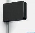 New Trendy Eventa Black Chrome Parawan nawannowy 80x150 cm z wspornikiem prostopadłym przejrzyste czarny połysk EXK-5690-WP