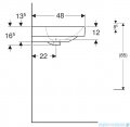 Geberit Smyle Square Umywalka 2-otworowa 120cm KeraTect 500.253.01.8