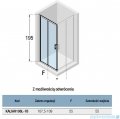 Novellini Kali AH kabina kwadratowa 110x110 profile czarne KALIAH106L-1H/KALIAH106L-1H