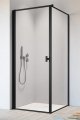 Radaway Nes 8 Black Kdj I Frame kabina 100x80cm lewa czarny mat/szkło przejrzyste 10072100-54-56L/10089080-54-56