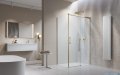 Radaway Idea Kdj Brushed Gold kabina 160x120cm prawa szczotkowane złoto 387046-99-01R/387054-99-01L