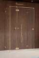 Radaway Essenza Pro Brushed Gold Kdj+S kabina 80x100x80cm lewa szczotkowane złoto 10097310-99-01L/10098080-01-01/10098080-01-01