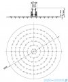 Deante Floks głowica natryskowa okrągła 30 cm chrom NAC 003K