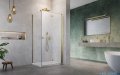 Radaway Nes KDJ B Brushed Gold kabina 80x90 prawa szczotkowane złoto 10025080-99-01R/10039090-01-01