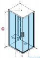 Novellini Glax 1 2.0 kabina z sauna parową 90x70 lewa srebrna  G21A9070ST5-1BB