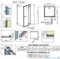 Radaway Euphoria KDJ Kabina prysznicowa 80x80 prawa szkło przejrzyste 383512-01R/383241-01R/383051-01