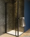 Riho Lucid GD201 kabina prysznicowa z wieszakiem 80x100cm czarna G005009121