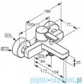 Kludi Zenta Bateria wannowo-natryskowa chrom 386700575