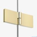 New Trendy Nesta Light Gold kabina 110x80x200 cm lewa wspornik równoległy złoty połysk/szkło przejrzyste K-4509