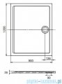 Roca Aeron brodzik prostokątny 120x90x3,5cm biały + syfon A276295100