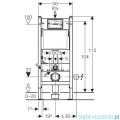 Geberit DuofixBasic stelaż podtynkowy do WC UP100 Delta H112 + wsporniki + przekładka 111.153.00.1/111.813.00.1/X09