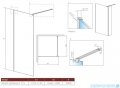 Radaway Modo X II kabina Walk-in 115x200 szkło przejrzyste 10mm 389315-01-01