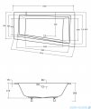 Besco Intima Slim 160x90cm wanna asymetryczna lewa #WAI-160-SLI