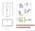 Radaway Idea 8 Kdj kabina 160x120cm prawa szkło przejrzyste 10340820-01-01R/10350753-01-01/10360120-01-01L