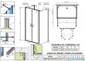 Radaway Nes Black DWD+2S kabina 100x100x100cm czarny mat/szkło przejrzyste 10040100-54-01/10035100-54-01/10040100-54-01