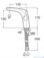 Roca Insignia bateria umywalkowa sztorcowa wysoka Rose Gold EVERLUX-PVD A5A3C3ARG0