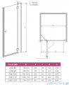 Radaway Fuenta DWJ Drzwi wnękowe 80 prawe szkło intimato 381012-12NR