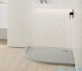 Schedpol Schedline Sharper Cement Stone brodzik półokrągły 80x80x4,5cm 3S.S1O-8080/CT/ST