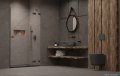 Radaway Essenza Pro Brushed GunMetal Dwj drzwi wnękowe 90cm prawe szczotkowany grafit 10099090-92-01R