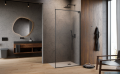 Radaway Modo F SL Brushed Gunmetal II kabina Walk-in 75x201,6cm prawa Szczotkowany Grafit szkło przejrzyste 10419075-92-01R