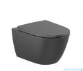 Roca Ona miska WC wisząca Rimless Vortex czarny mat A34668C080