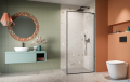 Radaway Modo F SL Black II kabina Walk-in 85x201,6cm prawa Czarna szkło przejrzyste 10419085-54-01R