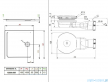 Radaway Fuenta New KDJ-B kabina prysznicowa 100x100 prawa przejrzyste + brodzik Doros C + syfon 384083-01-01R/384052-01-01/SDRC1010-01