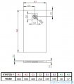 Radaway Kyntos F brodzik 90x80cm czarny HKF9080-54